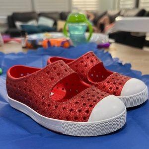 Red sparkly Natives